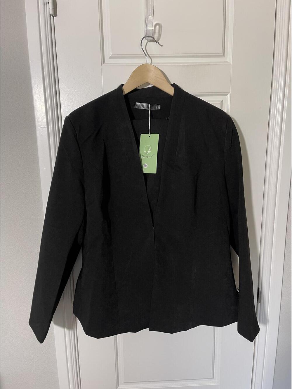 Women’s Pant Suits Size 2XL Black 2 Pieces W239